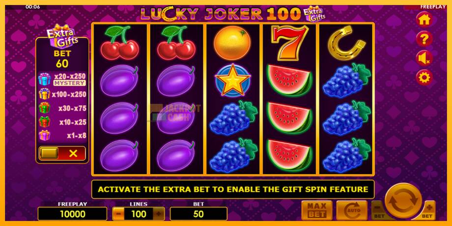 Lucky Joker 100 Extra Gifts машина за игри за пари, слика 2