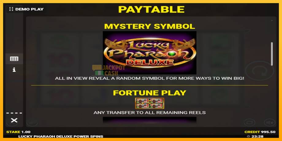 Lucky Pharaoh Deluxe Fortune Play машина за игри за пари, слика 5