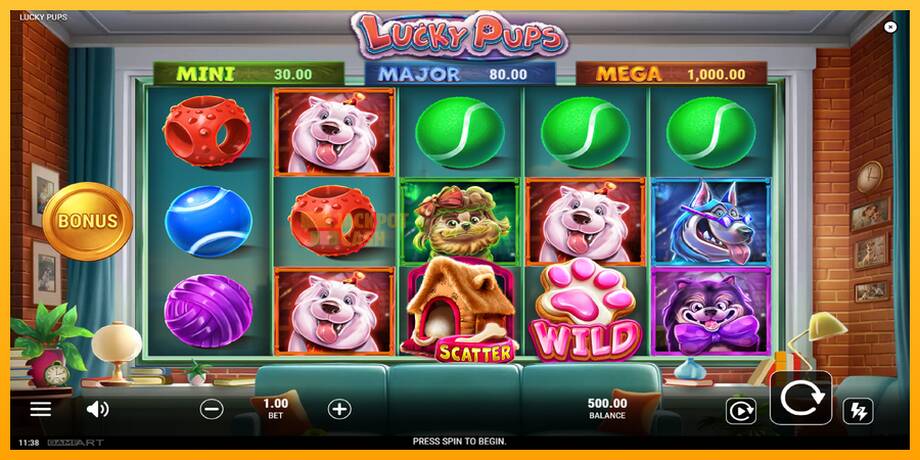 Lucky Pups машина за игри за пари, слика 2