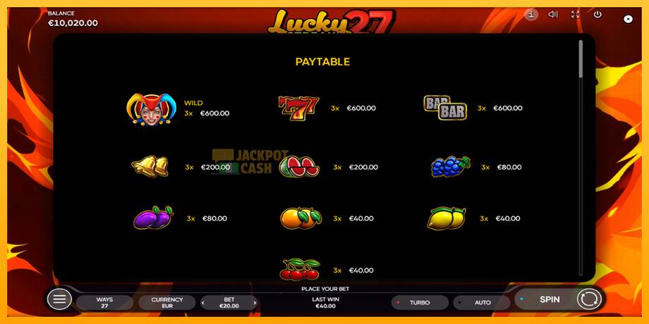 Lucky Streak 27 машина за игри за пари, слика 5