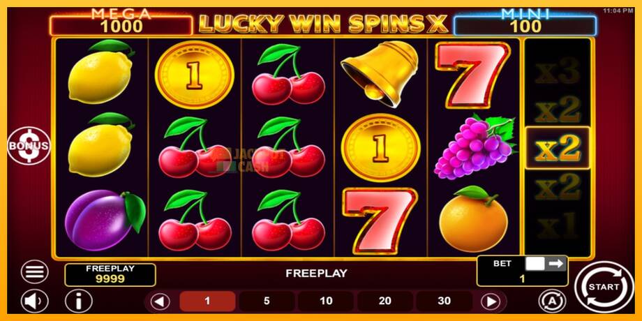 Lucky Win Spins X машина за игри за пари, слика 2