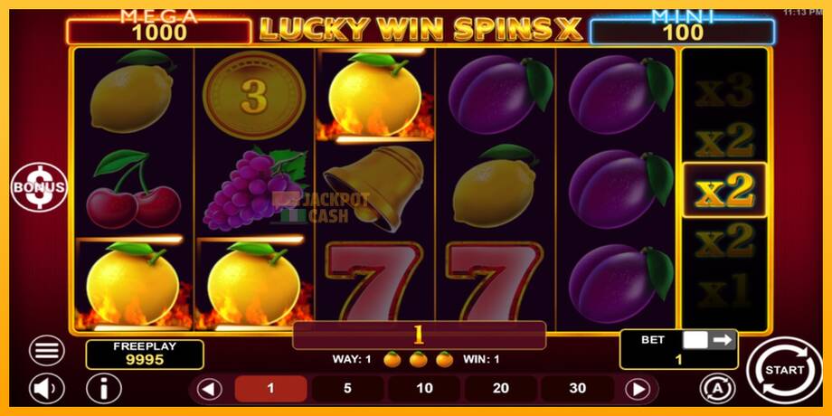 Lucky Win Spins X машина за игри за пари, слика 3