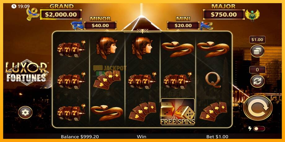 Luxor Fortunes машина за игри за пари, слика 2