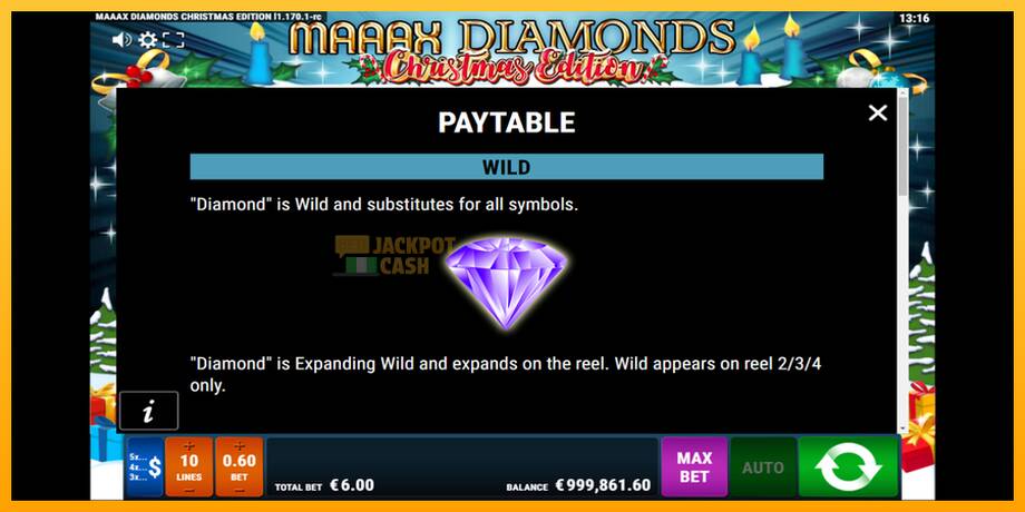 Maaax Diamonds машина за игри за пари, слика 6