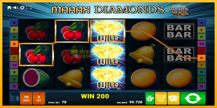 Maaax Diamonds Golden Nights машина за игри за пари, слика 3