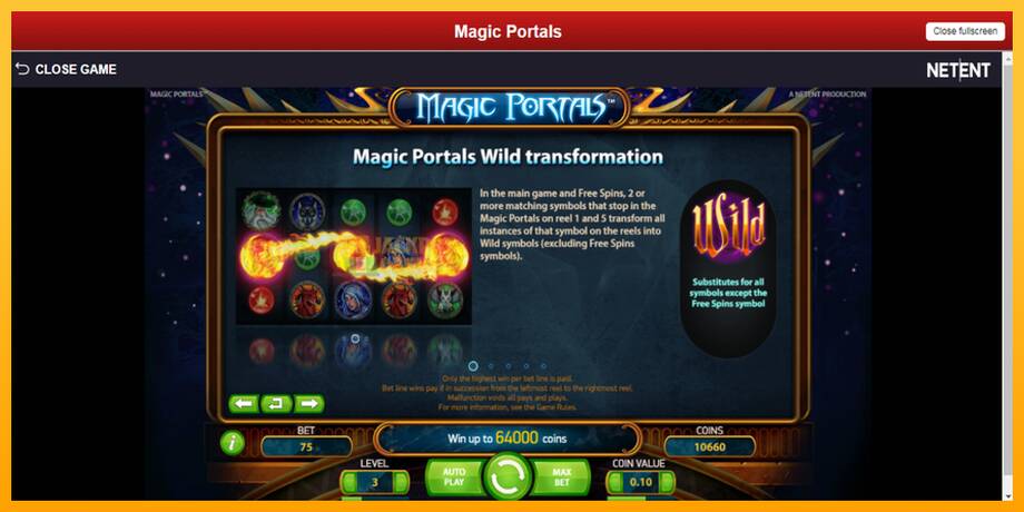 Magic Portals машина за игри за пари, слика 5