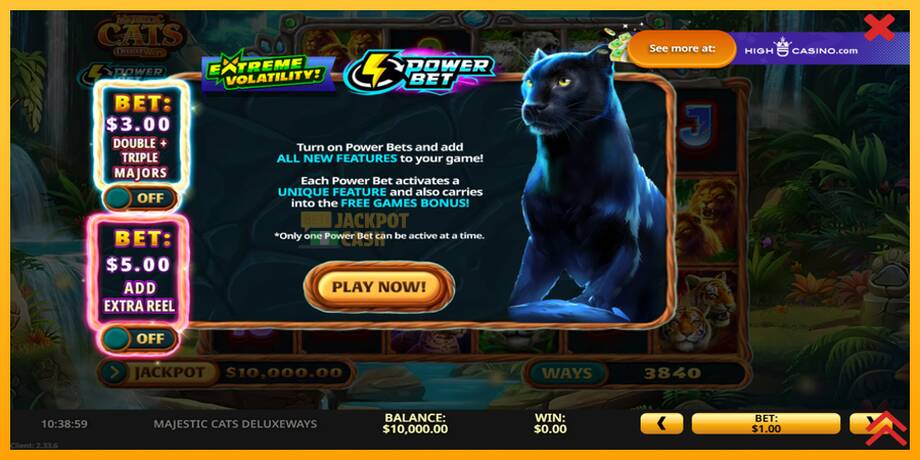 Majestic Cats DeluxeWays машина за игри за пари, слика 2