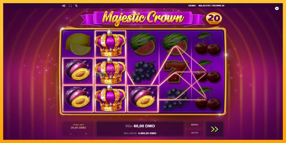 Majestic Crown 20 машина за игри за пари, слика 3