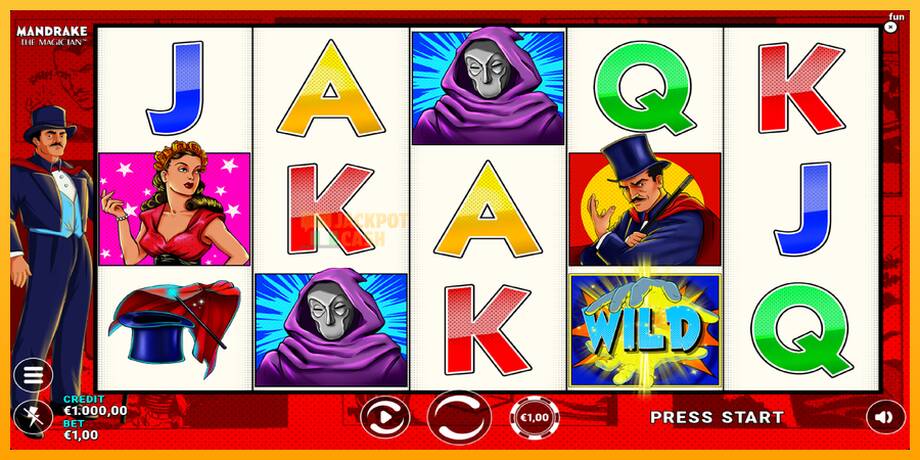 Mandrake the Magician машина за игри за пари, слика 2