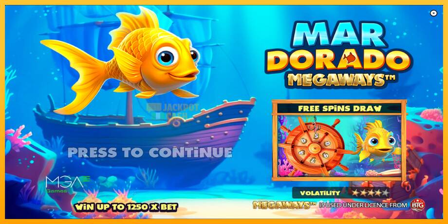 Mar Dorado Megaways машина за игри за пари, слика 1