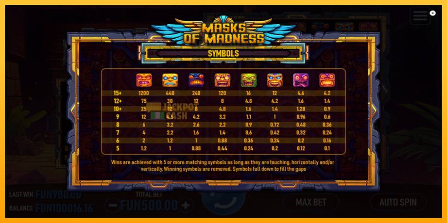 Masks of Madness машина за игри за пари, слика 5