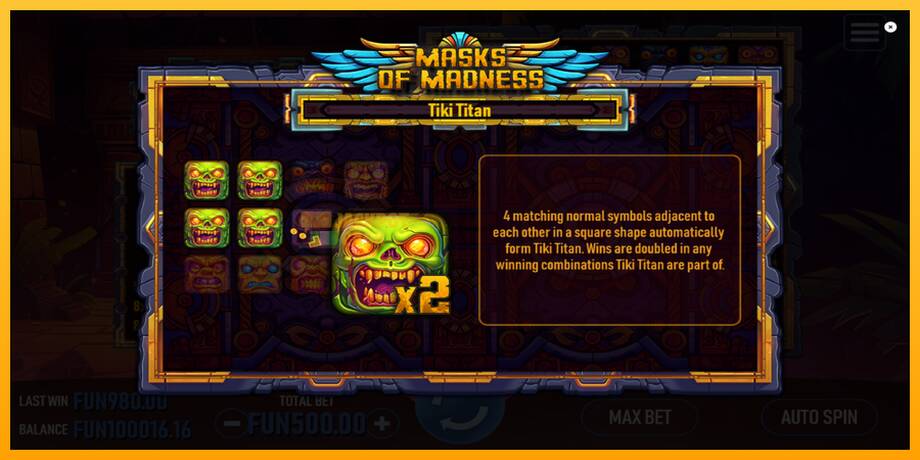 Masks of Madness машина за игри за пари, слика 6