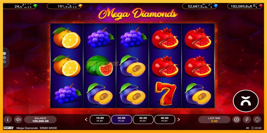 Mega Diamonds машина за игри за пари, слика 1