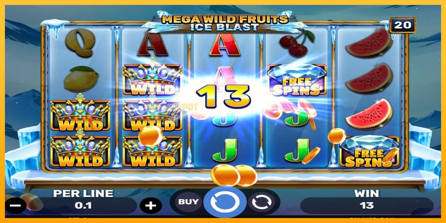 Mega Wild Fruits - Ice Blast машина за игри за пари, слика 3