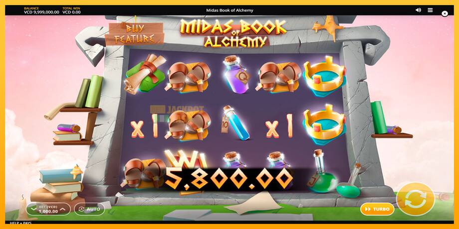 Midas Book of Alchemy машина за игри за пари, слика 4