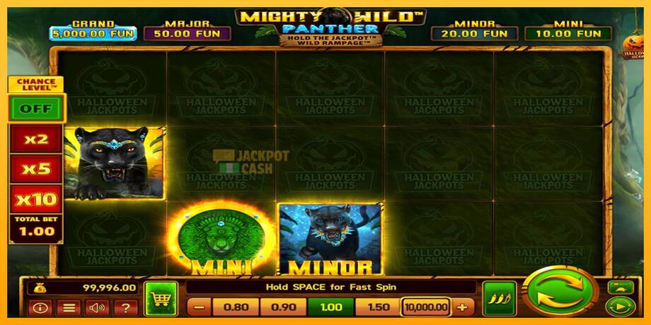 Mighty Wild: Panther Grand Diamond Edition Halloween Jackpots машина за игри за пари, слика 2