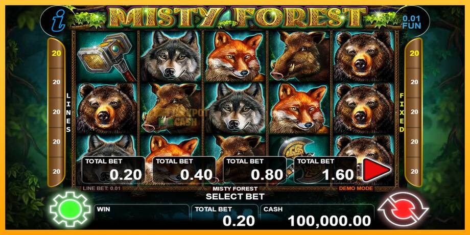 Misty Forest машина за игри за пари, слика 1