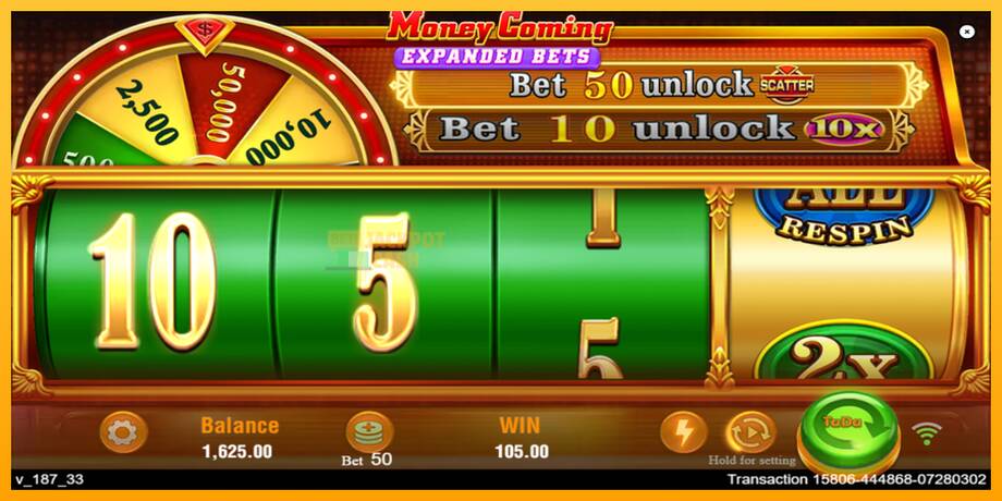 Money Coming 2 – Expanded Bets машина за игри за пари, слика 4