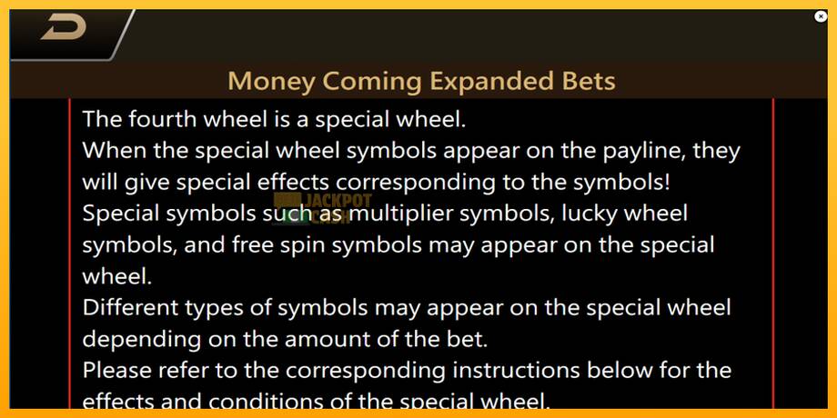 Money Coming 2 – Expanded Bets машина за игри за пари, слика 5