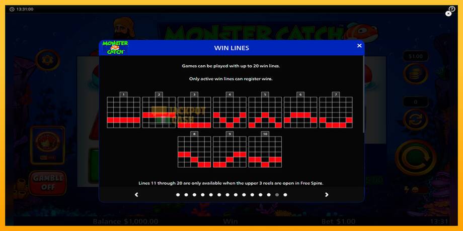 Monster Catch машина за игри за пари, слика 7