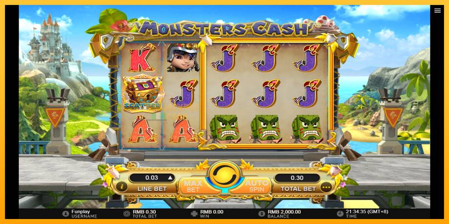 Monsters Cash машина за игри за пари, слика 2