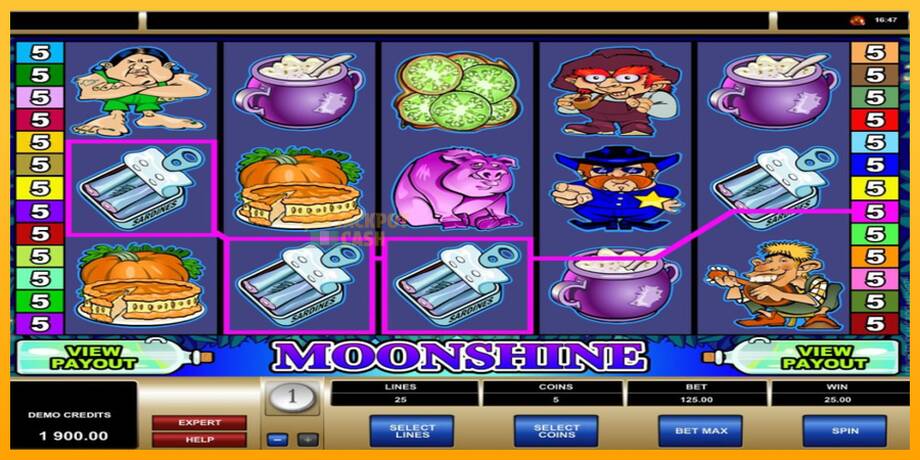 Moonshine машина за игри за пари, слика 3