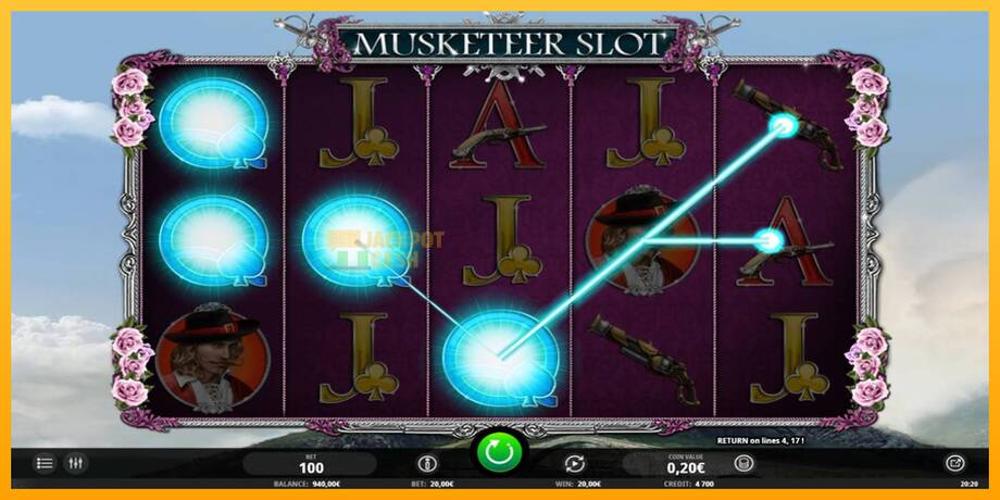 Musketeer Slot машина за игри за пари, слика 3