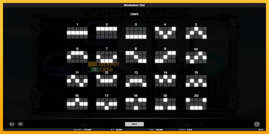 Musketeer Slot машина за игри за пари, слика 7