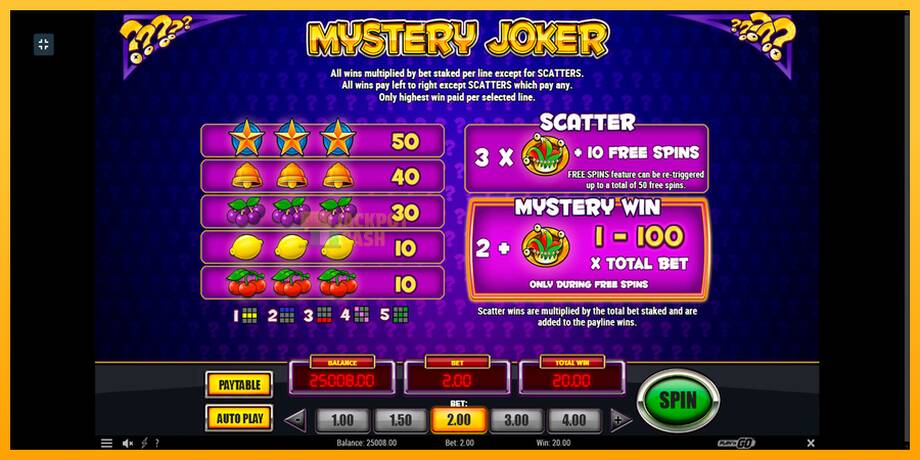 Mystery Joker машина за игри за пари, слика 7