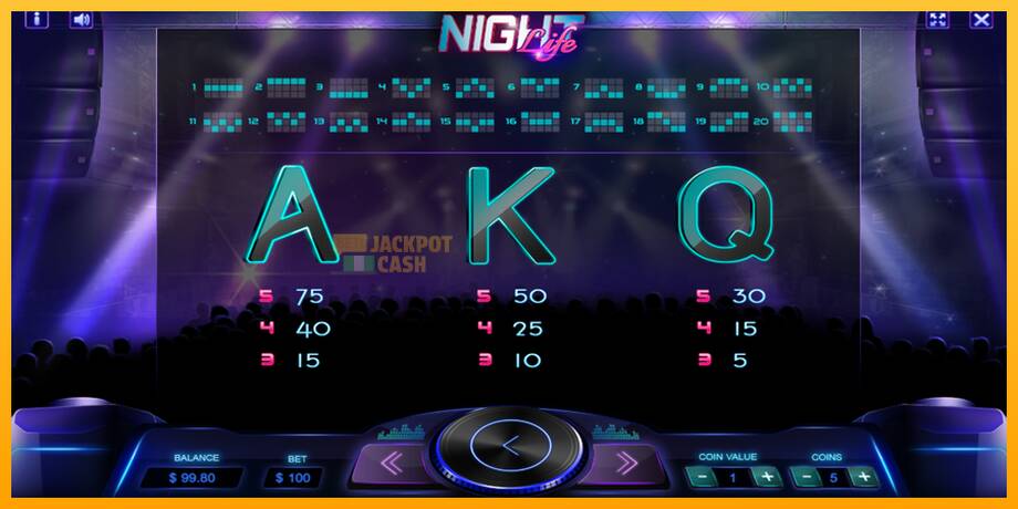 Night Life машина за игри за пари, слика 4