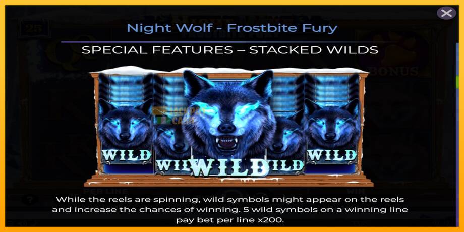 Night Wolf - Frostbite Fury машина за игри за пари, слика 6