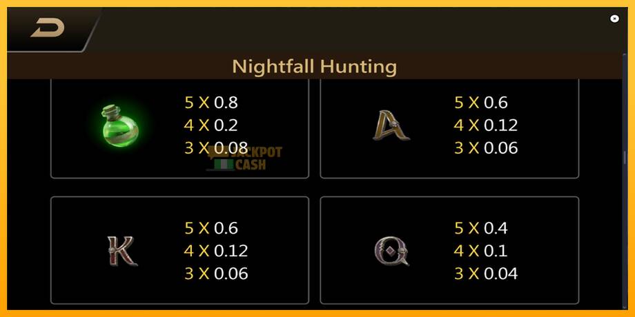 Nightfall Hunting машина за игри за пари, слика 6