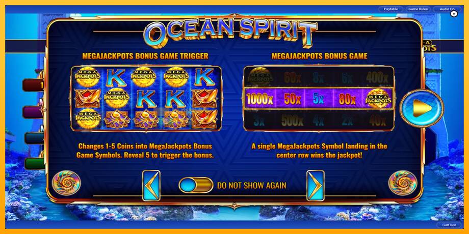 Ocean Spirit MegaJackpots машина за игри за пари, слика 2