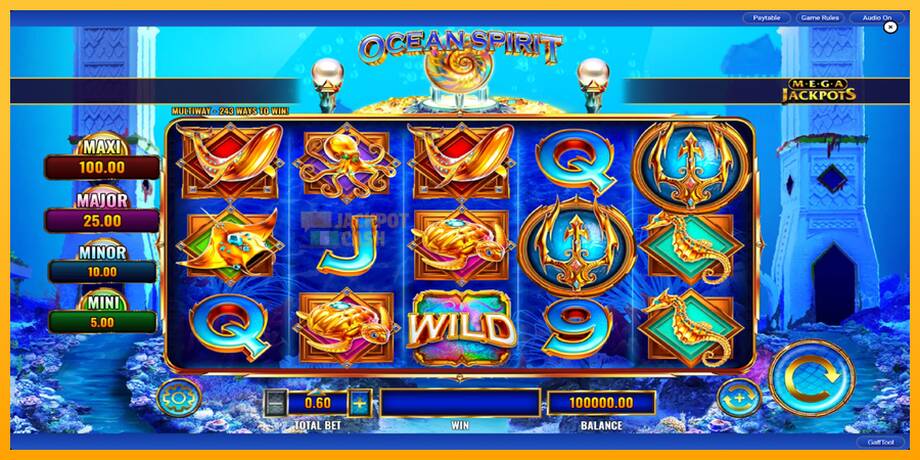 Ocean Spirit MegaJackpots машина за игри за пари, слика 3