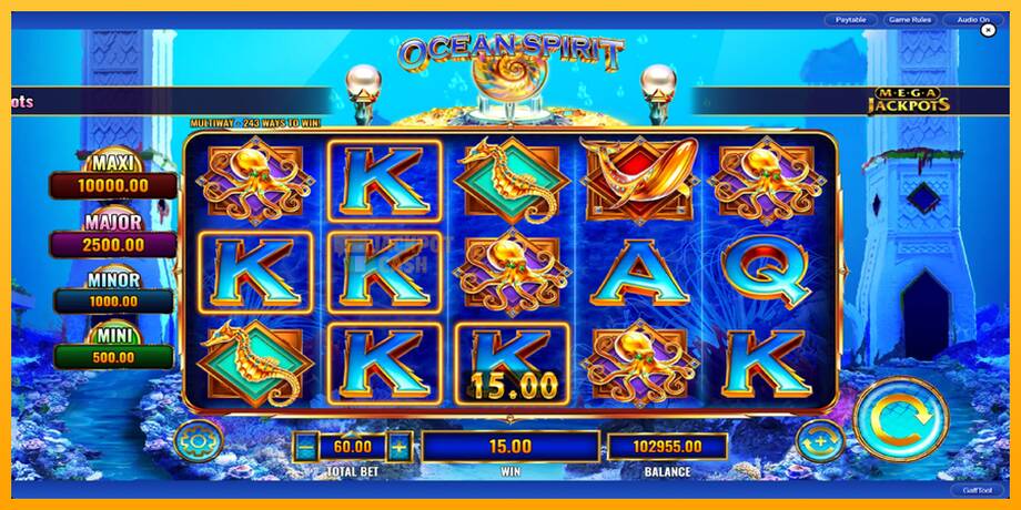 Ocean Spirit MegaJackpots машина за игри за пари, слика 6