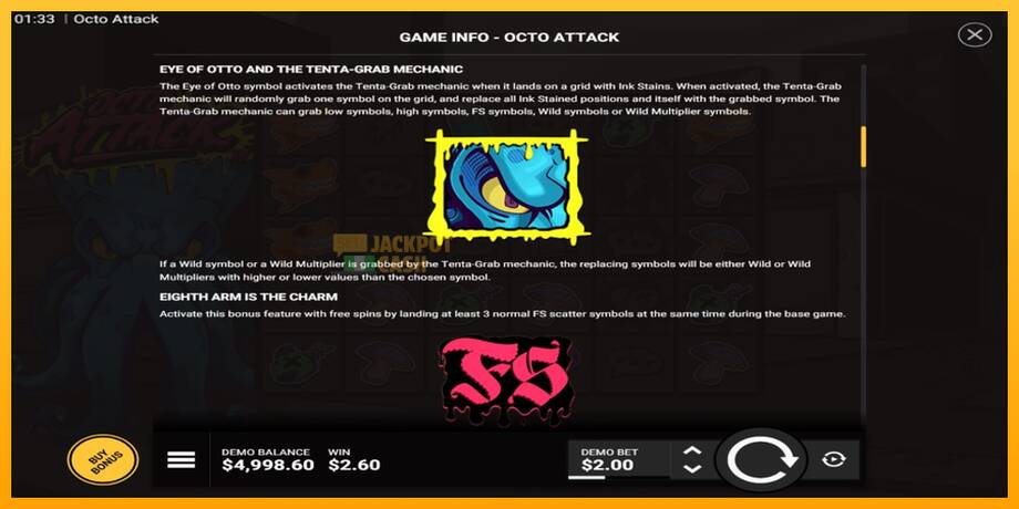 Octo Attack машина за игри за пари, слика 5