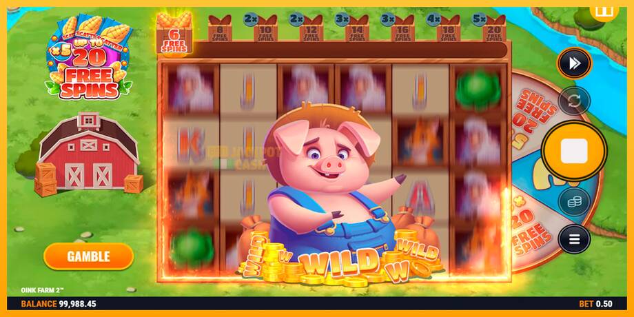 Oink Farm 2 машина за игри за пари, слика 4