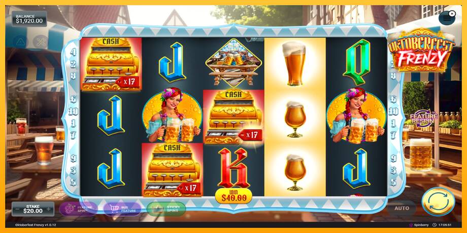 Oktoberfest Frenzy машина за игри за пари, слика 3