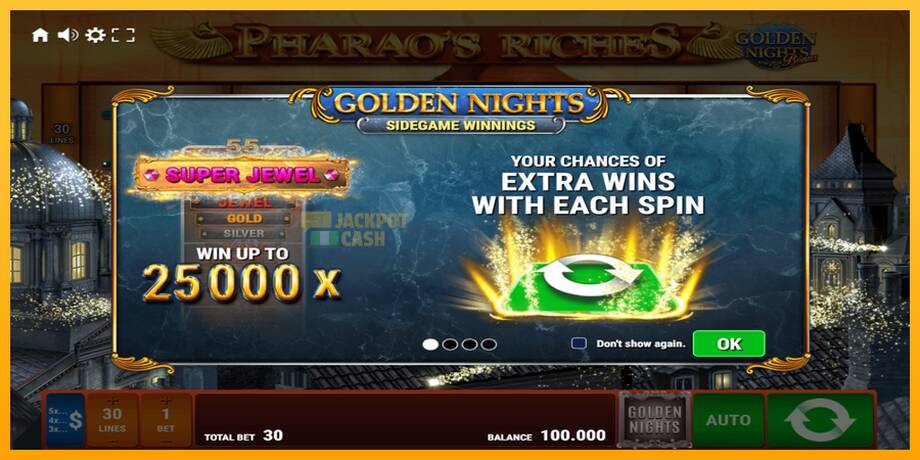 Pharaos Riches Golden Nights машина за игри за пари, слика 1