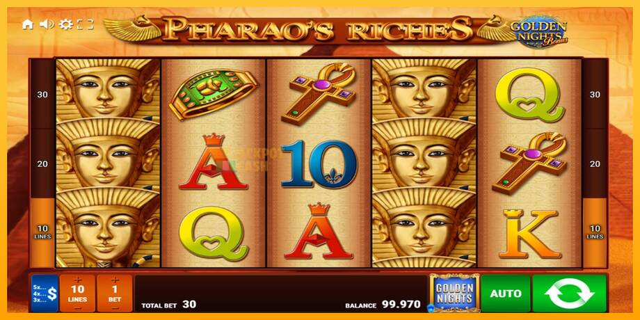 Pharaos Riches Golden Nights машина за игри за пари, слика 2