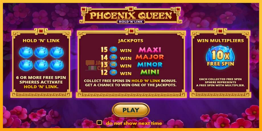 Phoenix Queen Hold N Link машина за игри за пари, слика 1