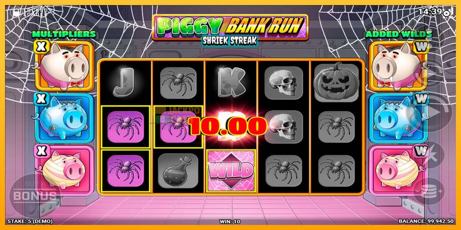 Piggy Bank Run - Shriek Streak машина за игри за пари, слика 4