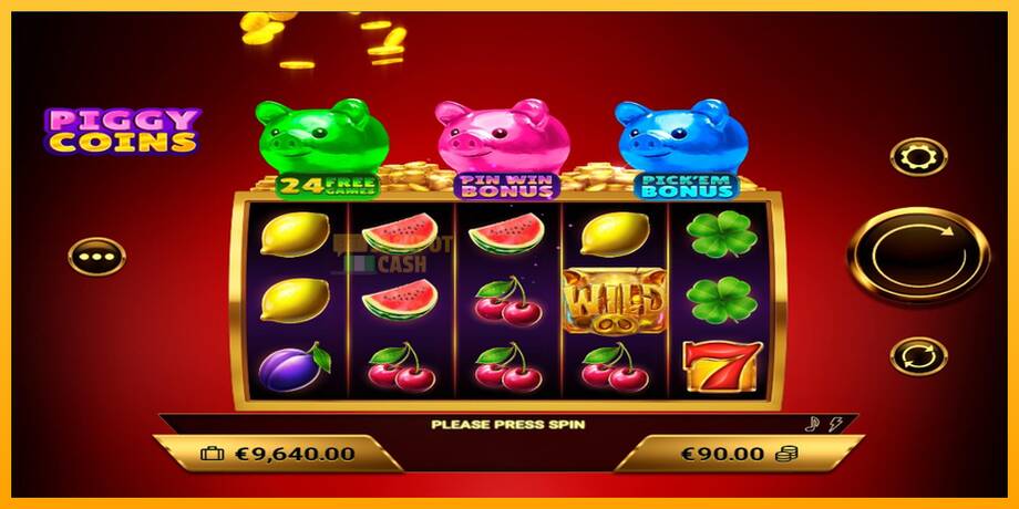 Piggy Coins машина за игри за пари, слика 2