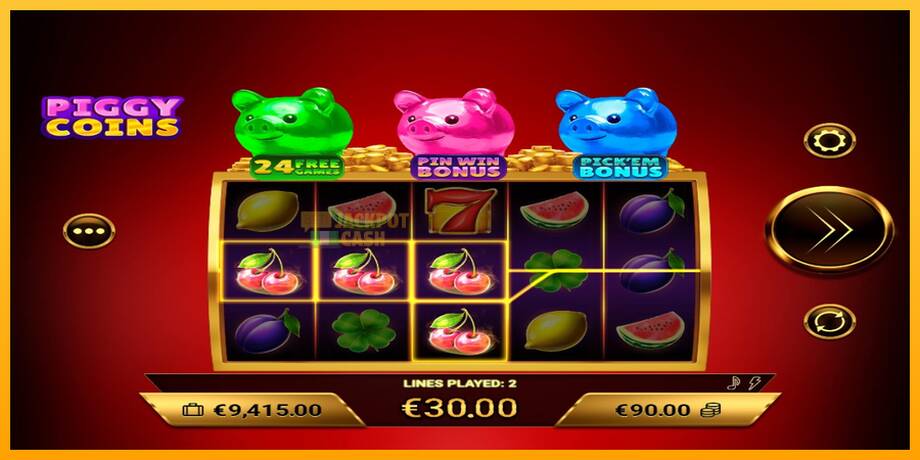 Piggy Coins машина за игри за пари, слика 4