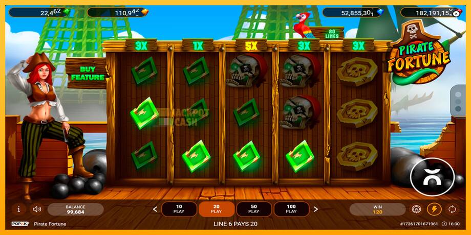 Pirate Fortune машина за игри за пари, слика 2