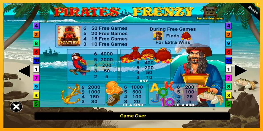 Pirates Frenzy машина за игри за пари, слика 6