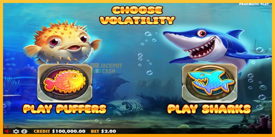 Puffers Vs Sharks машина за игри за пари, слика 1