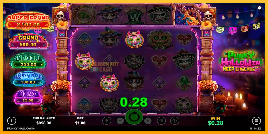 Punky HalloWin Mega Cascade машина за игри за пари, слика 2