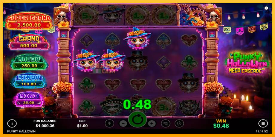 Punky HalloWin Mega Cascade машина за игри за пари, слика 4