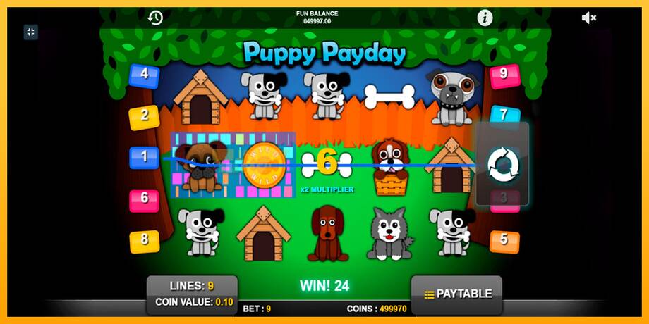 Puppy Payday машина за игри за пари, слика 4